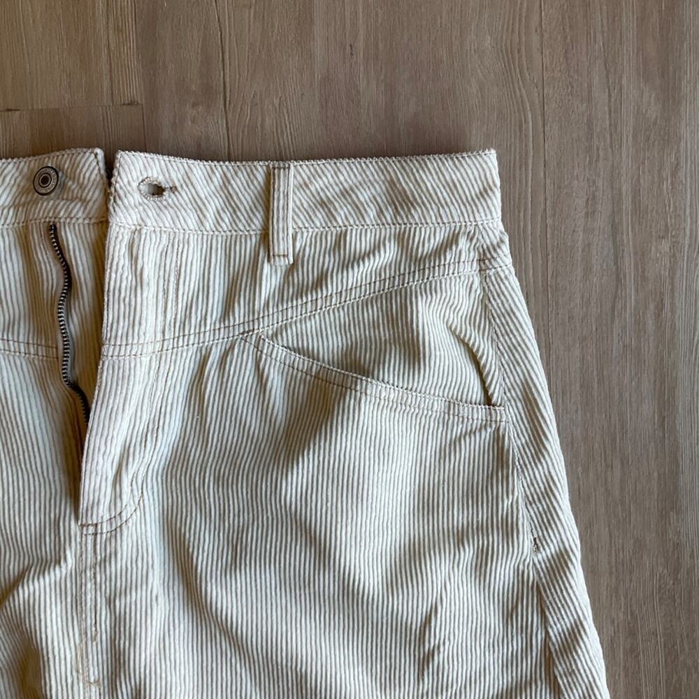 WE THE FREE COME AS YOU ARE CORDUROY MAXI SKIRT SIZE 12 MSRP $128.00 NWOT cream - Picture 14 of 15